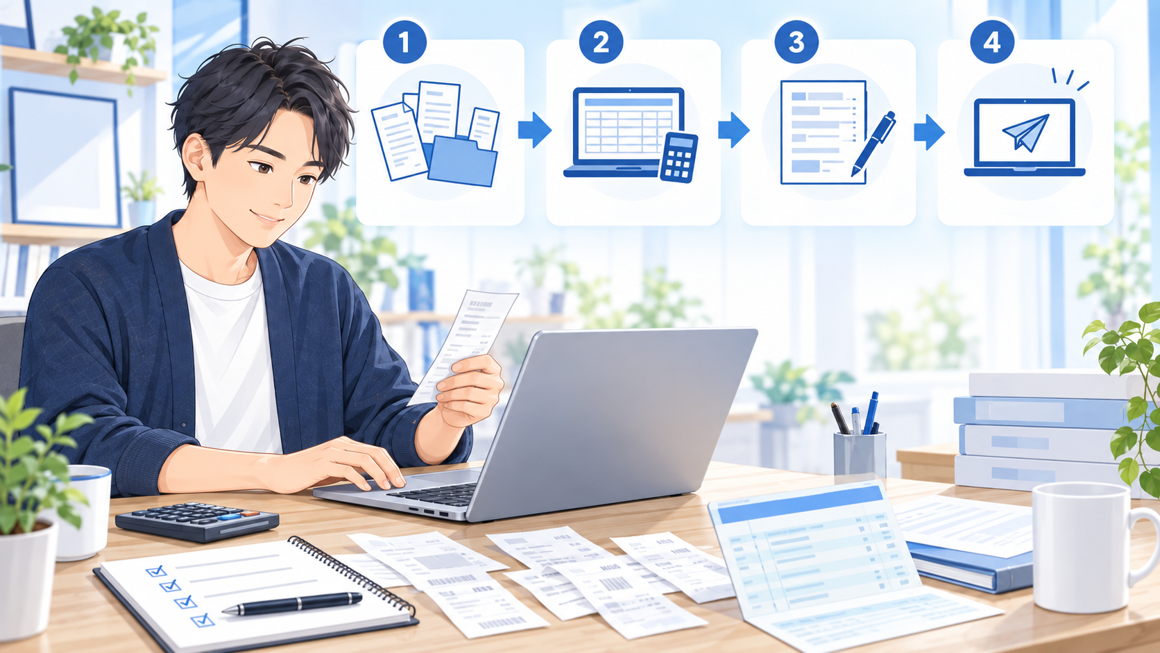 弥生会計で確定申告する流れと必要な準備を確認する個人事業主